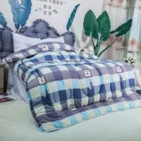 化纤被绗缝懒人被子冬被学生被棉被加厚羽丝绒被羽丝绒太空被被芯