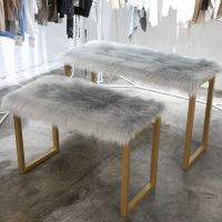 长毛绒橱窗展台地毯服装店流水台垫子货架柜台垫鞋店装饰仿羊毛垫