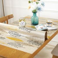 北欧无味印花软玻璃pvc桌布餐桌垫防水防油防烫茶几桌布垫水晶板