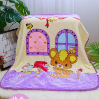 双层加厚云毯童毯新出生婴儿毯子双层儿童云毯小孩午睡毯幼儿盖毯