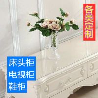 pvc软玻璃桌布床头柜电视柜鞋柜垫桌布防水防烫免洗透明磨砂定制