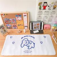 韩国ins风少女心桌垫可爱简约小狗餐垫鼠标垫不粘手工梳妆台桌布