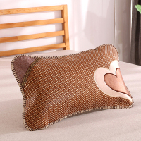 茶香竹枕头夏季冰丝凉枕芯保健护颈成人麻将枕单人藤枕成人枕头
