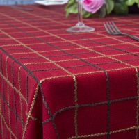 美式桌布布艺棉麻长方形格子田园小清新茶几圆桌方餐桌盖布巾定制