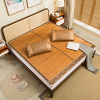 志谦凉席竹席1.8m床双面折叠宿舍单双人1.5米碳化席子1.2反冰丝席