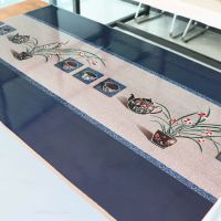 茶道系列pvc桌布防水防油防烫免洗软玻璃长方形方桌餐桌茶几桌垫