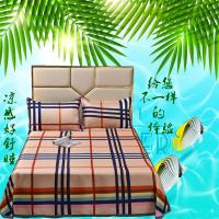 新款凉席冰丝席三件套1.5单双人床夏季空调软席1.8可水洗机洗折叠