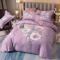 档纯棉四件套全棉被套床单被罩单人学生宿舍三件套床上用品