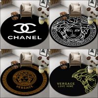 圆形卧室地毯儿童卡通拍照衣帽间吊篮转椅垫机洗电脑椅