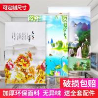 卷帘窗帘遮光免打孔另买风景卷帘窗帘成品卷帘窗帘升降厨房卫生间