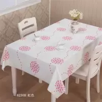 网红pvc防水防油防烫防辣椒油花纹桌布柔软压纹珠光对花印花纱线