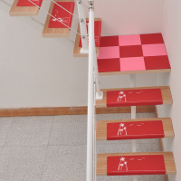 免胶自粘实木楼梯垫 防滑踏步垫家用 定制地毯瓷砖大理石垫子