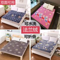 加厚双面法兰绒床垫儿童幼儿园卡通垫被床褥被褥婴儿床绒床垫