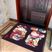 招财猫客厅地毯玄关门厅进门入户门垫厨房卧室门口防滑脚垫