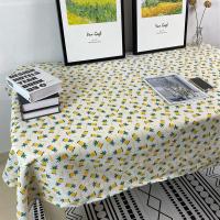 网红少女心书桌台布棉麻小清新简约ins北欧茶几布餐桌布正长方形