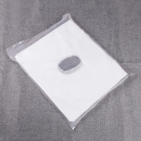 性洞容院趴巾推拿按摩床头垫脸巾无纺布趴枕巾十字孔加厚