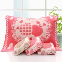 枕巾纯棉1对1条装全棉加厚加大枕巾不起球不掉毛结婚回礼档枕巾