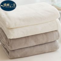 绒毯子毛巾被子薄款夏季单人空调毯办公室午睡法兰绒小毛毯