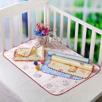 婴儿隔尿垫防水可洗水晶绒隔尿垫宝宝冰丝尿垫夏季大号防漏床垫P0