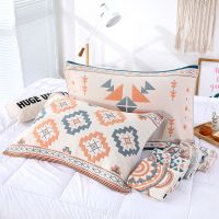 纯棉枕巾一对装全棉吸汗纱布枕头巾单人欧式舒适透气情侣枕巾Z6