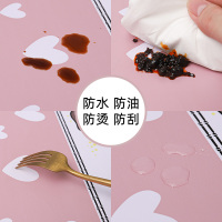 桌布防水防油免洗北欧家用pvc茶几垫客厅书桌ins学生长方形餐桌布