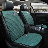 汽车坐垫夏秋新款亚麻无靠背三件套防滑免绑四季座垫单片汽车用品F3