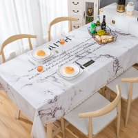 餐桌布防水防油防烫免洗pvc长方形茶几台布网红北欧ins书桌餐桌垫