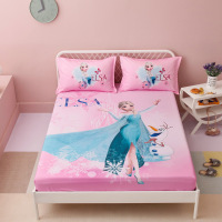 儿童全棉卡通印花床笠纯棉防滑1.2/1.5/1.8m单双人床罩爱莎