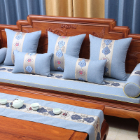 红木沙发垫新中式坐垫实木家具罗汉床垫子五件套加厚海绵防滑定做
