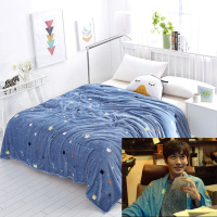 午睡毯法兰绒毛毯绒毯子单人绒床单沙发毯单双人学生宿舍床单I4