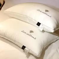 枕头双人枕芯一对装家用五星级酒店单人护颈椎助睡眠纯棉整头柔软
