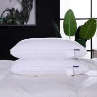 枕头五星级酒店羽绒枕芯单双人护颈枕家用一对装枕头芯