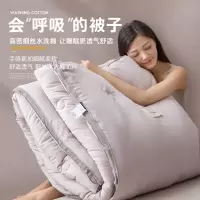 春秋被可机洗太空被加厚保暖被芯羽丝绒学生宿舍四季双人单人冬被