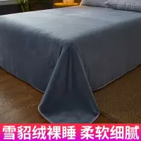 加厚绒面冬季床单单件珊瑚毛毯子单面牛奶法兰绒被单毛绒铺床加绒