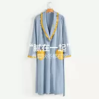睡袍女春秋浴袍长款性感薄款纯棉日式家居服晨袍女冬睡衣新娘浴衣