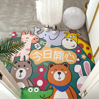 入户门地垫卡通门口网红垫子丝圈脚垫进门门垫家用门厅地毯可裁剪