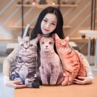 仿真猫咪抱枕喵星人公仔靠垫儿童生日礼物一件