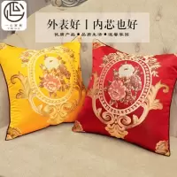 现代新欧式提花沙发抱枕床头靠垫客厅办公室卧室软包靠背垫车靠枕