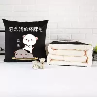 男女生情侣可爱卡通抱枕被子多功能两用汽车靠垫被腰靠午睡被盖腿