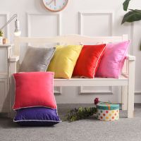 现代简约水晶绒抱枕保暖靠垫床头沙发靠枕含芯抱枕套