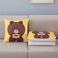 多功能汽车抱枕被子两用卡通靠垫二合一空调被夏凉被小被子多用