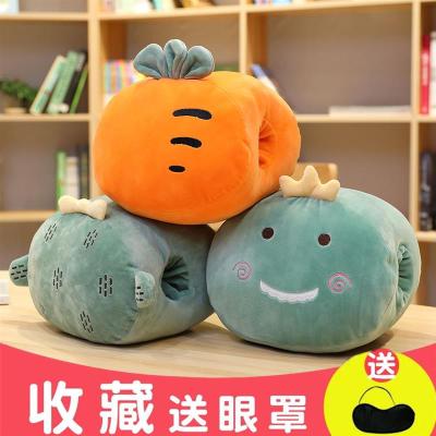 可爱暖手抱枕女生办公室靠垫暖手捂睡觉神器学生午睡枕趴睡小枕头