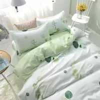 床上用品四件套简约清新ins风床单三件套被套宿舍学生1.2米床单