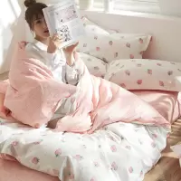 少女心公主风纯棉四件套床上用品单人学生宿舍全棉床单被套三件套