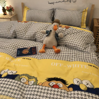 大眼xx潮卡通四件套 1.5m1.8床上用品男生宿舍床单被套三件套