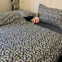 韩式小雏菊四件套网红碎花被套床上用品单人学生宿舍床单三件套4