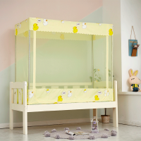 蚊帐尺寸儿童床男孩小床拼接床婴儿防摔公主风全罩式带遮光帘