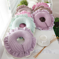 美容趴趴枕 条纹纯棉美容院趴枕脸垫美容床按摩推拿床u型枕头枕