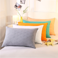 酒店羽丝绒单人枕头48x74成人学生宿舍枕芯一对装家用护颈椎低枕