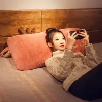 枕头单人学生宿舍简约带枕套女孩可爱舒适大靠背床上女生韩式少女
